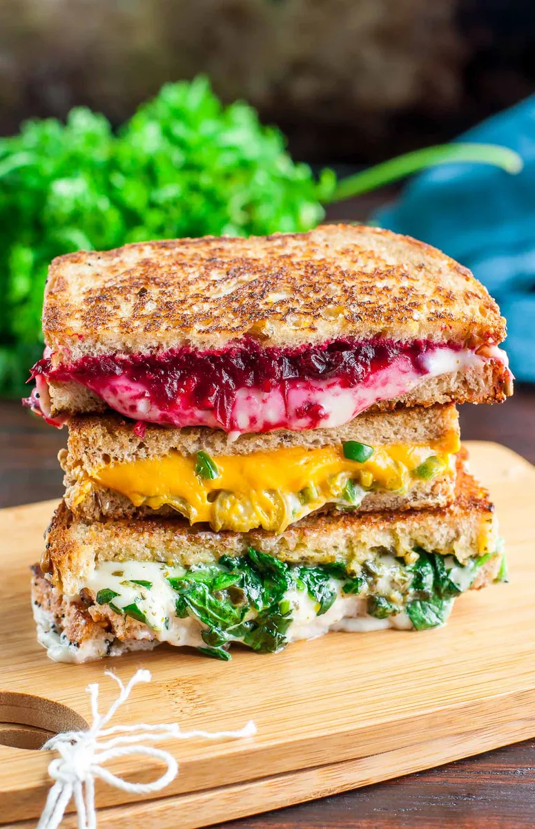 Jalapeño Popper Grilled Cheese with poblano and other fresh chiles