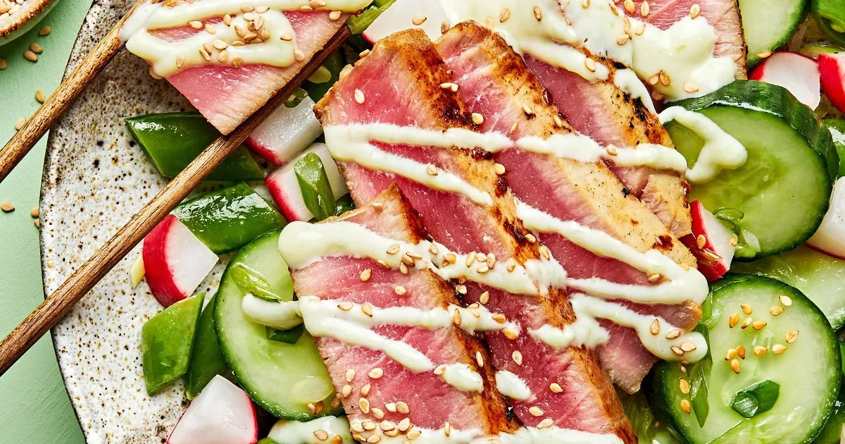 Ahi Tuna Cucumber Salad