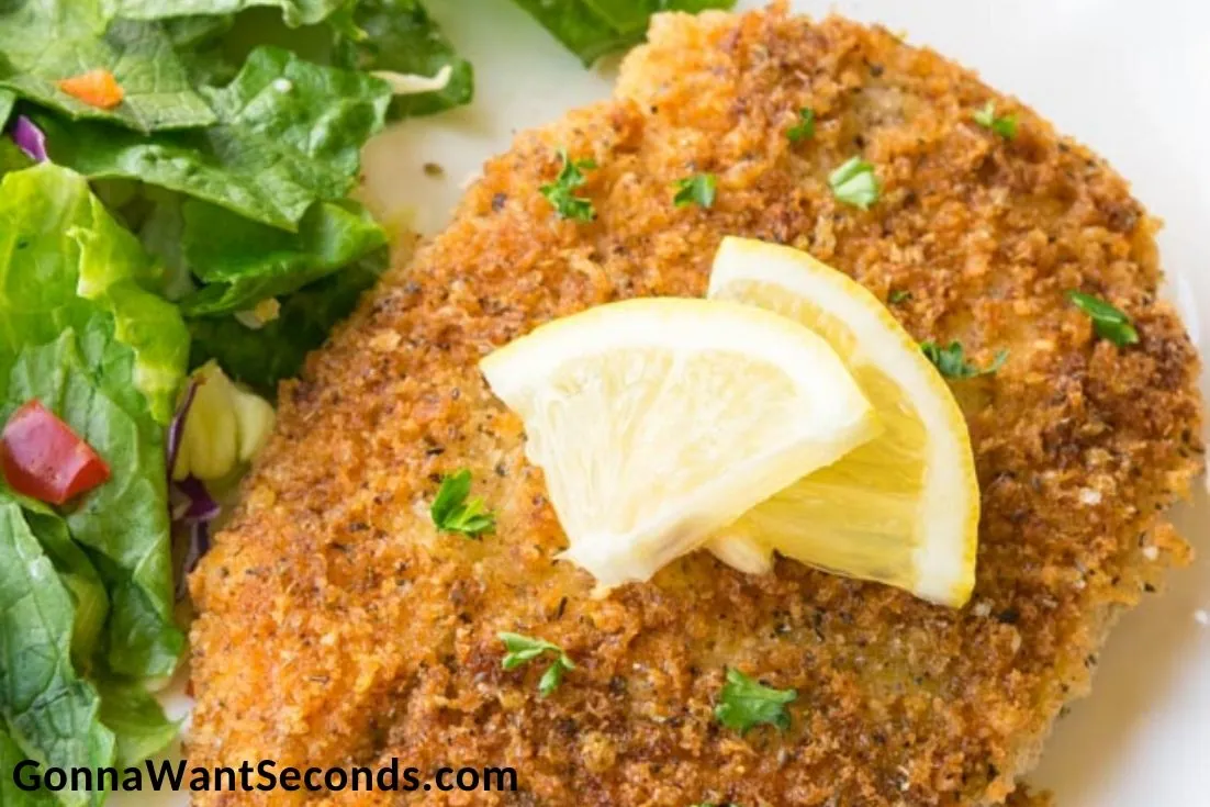 Chicken Milanese with parmesan