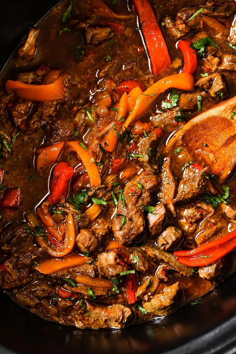 Crockpot Pepper Steak