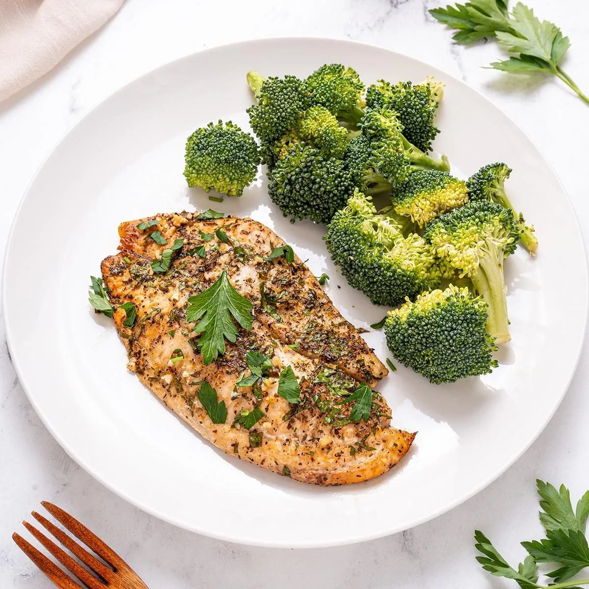 Baked Catfish with Herbs
