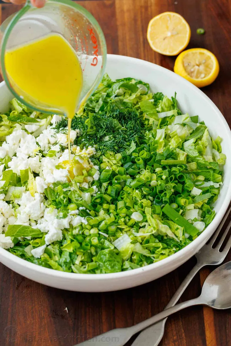 Greek Lettuce Salad
