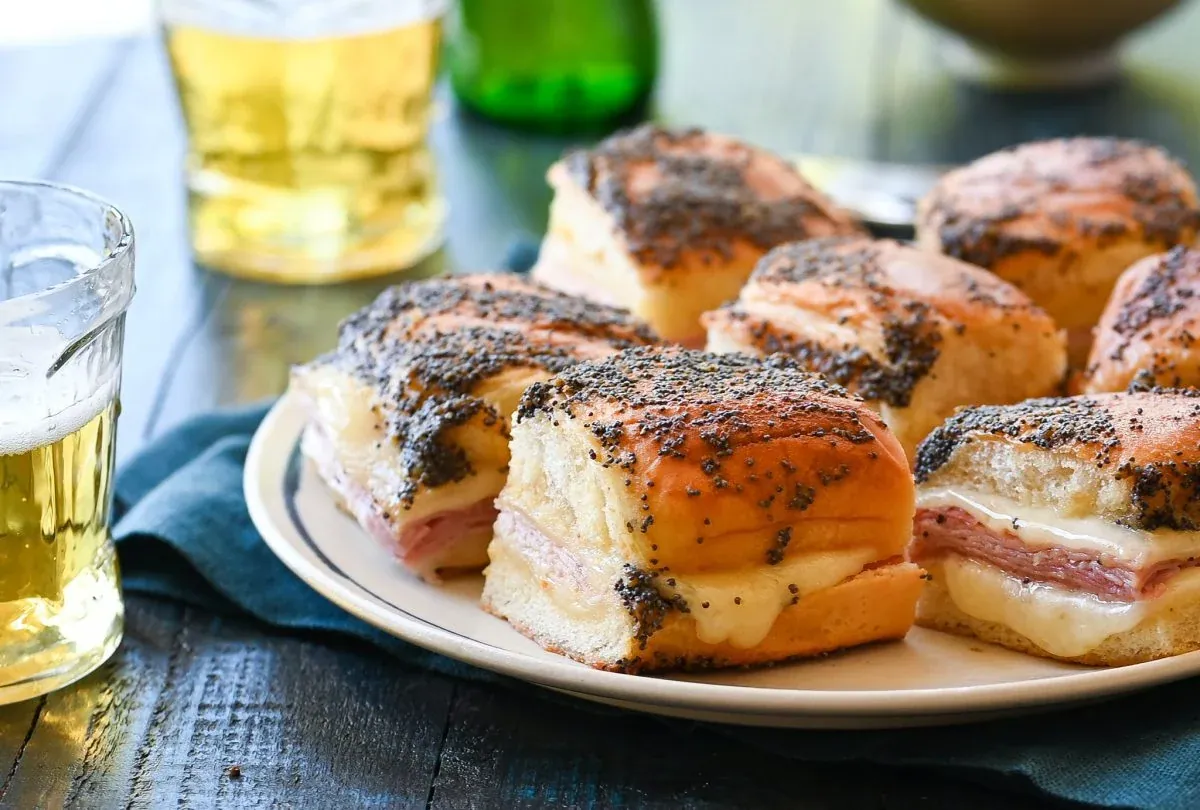 Ham and Cheese Sliders with swiss