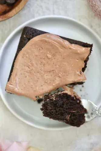 Chocolate Zucchini Cake with eggs