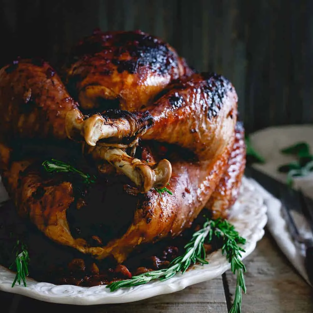 Cherry Cranberry Glazed Turkey