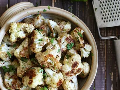 Cilantro Lime Roasted Cauliflower