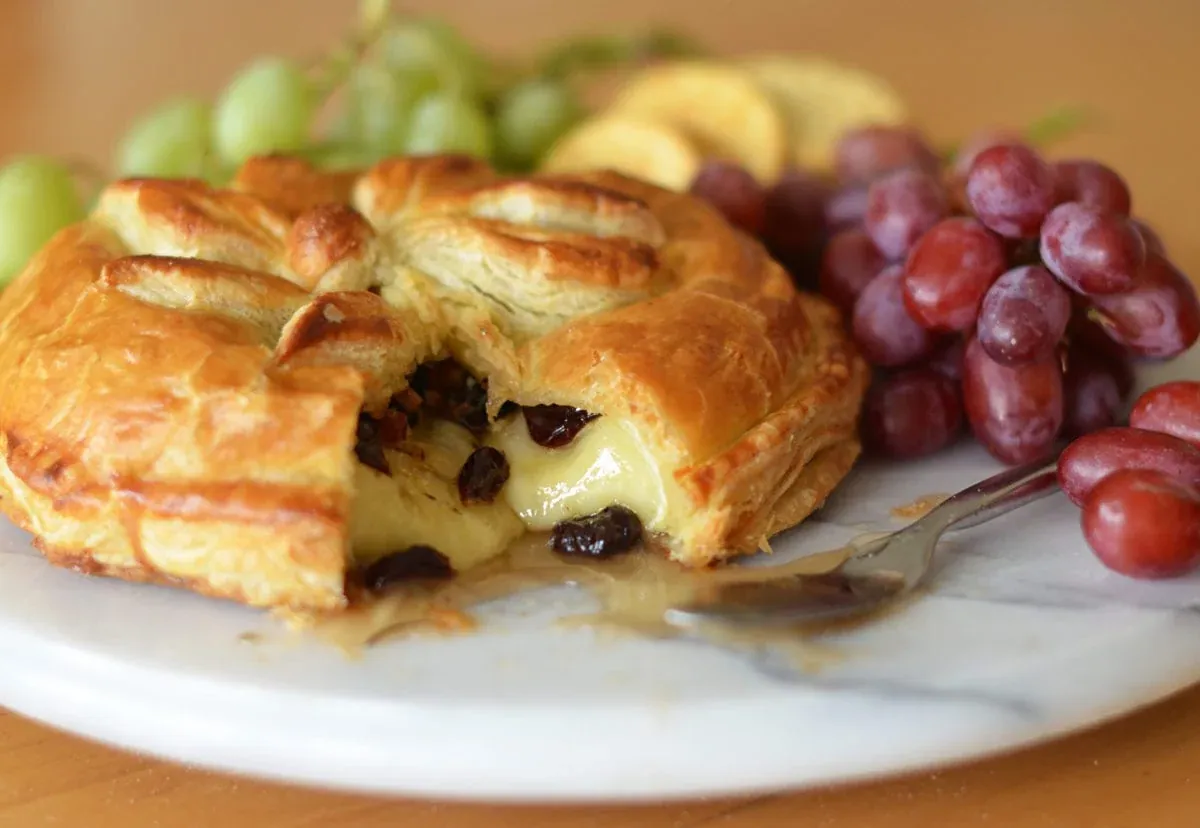 Honey Cherry Baked Brie