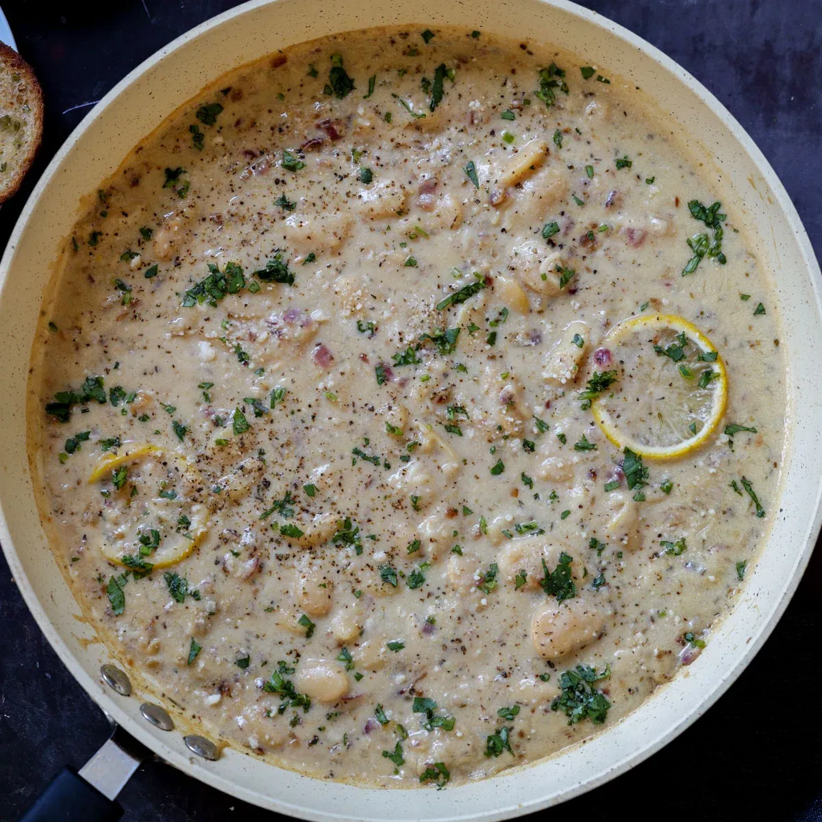 Lemon Garlic Butter Beans