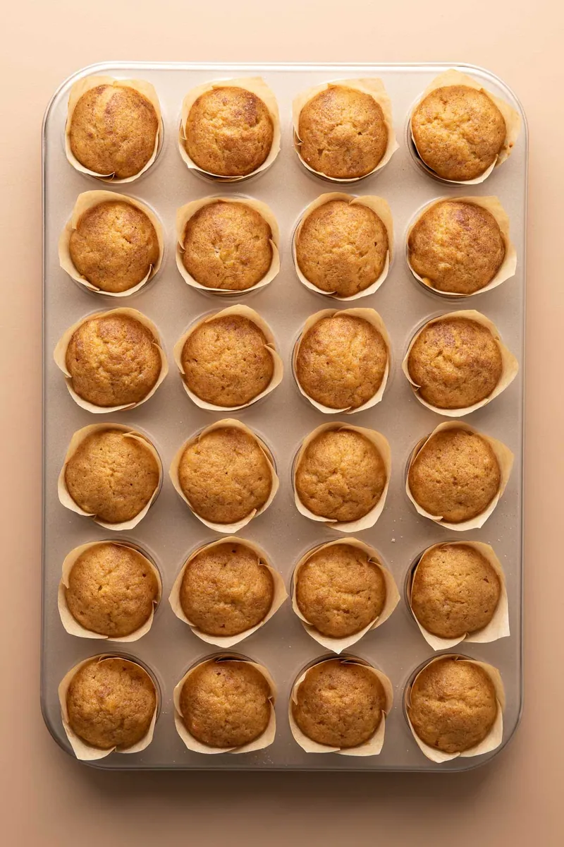 Banana Pumpkin Mini Muffins