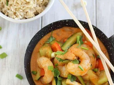 Coconut Red Curry Shrimp