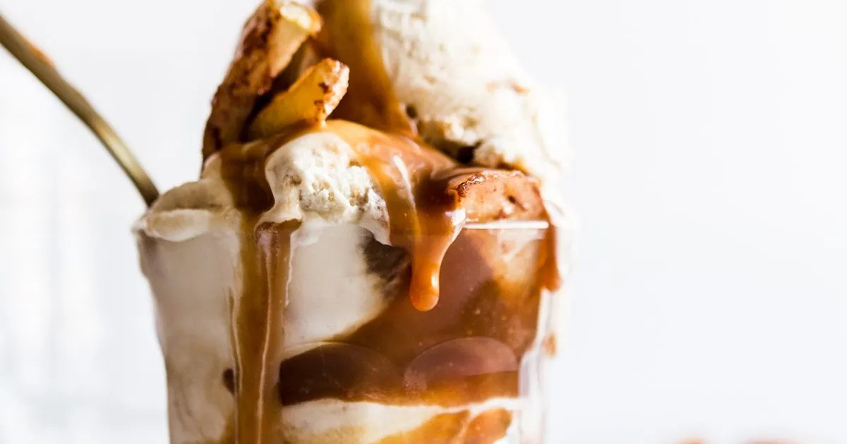 Salted Caramel Apple Sundae