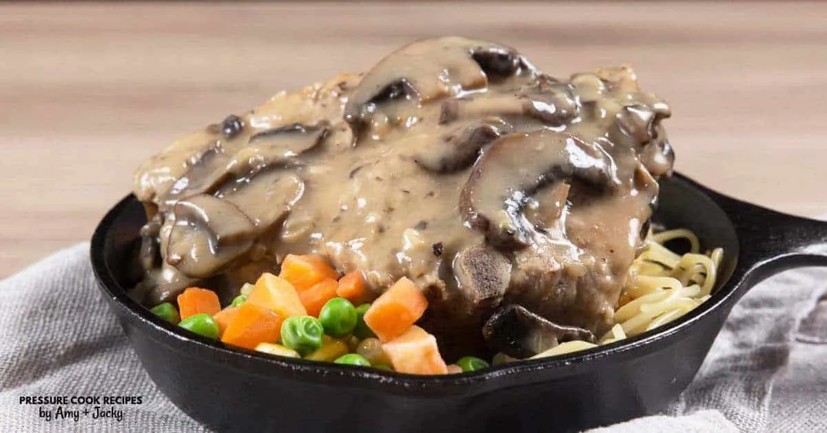Instant Pot Mushroom Gravy Pork Chops