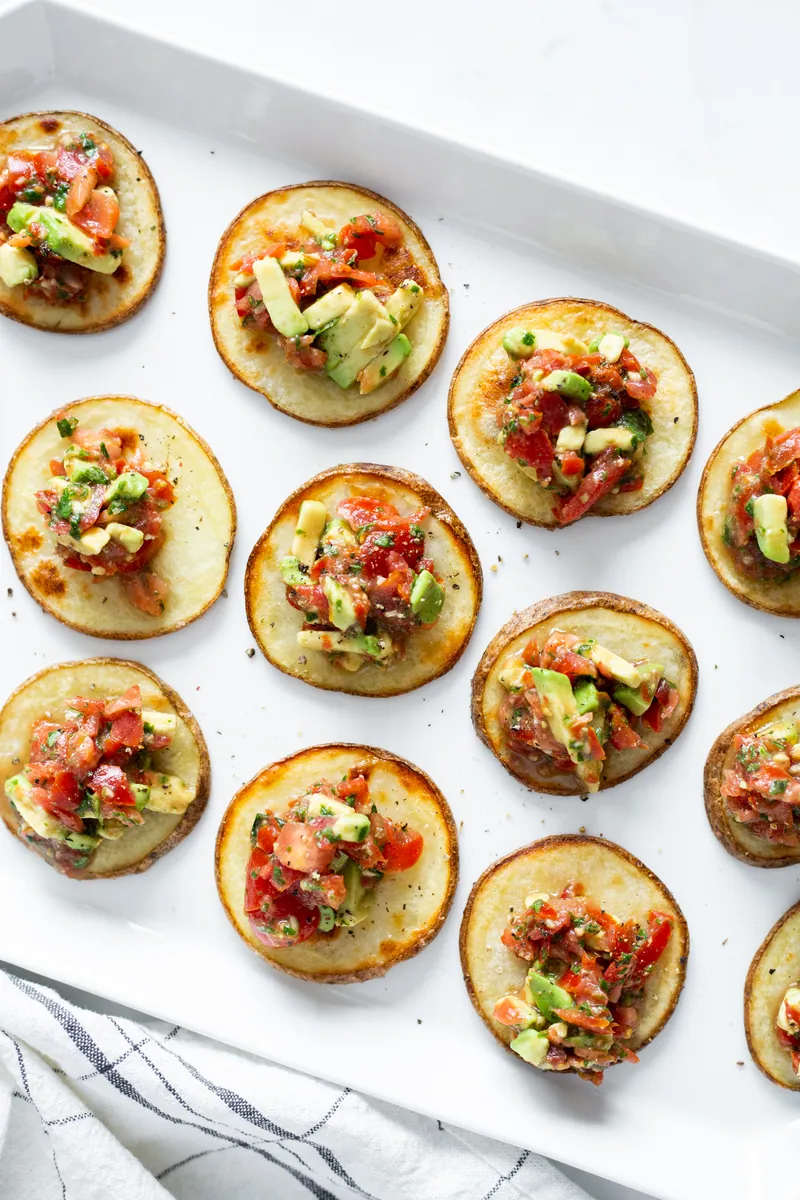 Crispy Potato Bruschetta