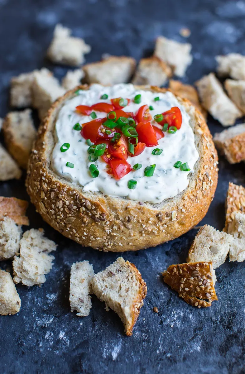 Spinach Dip Bread Bowl