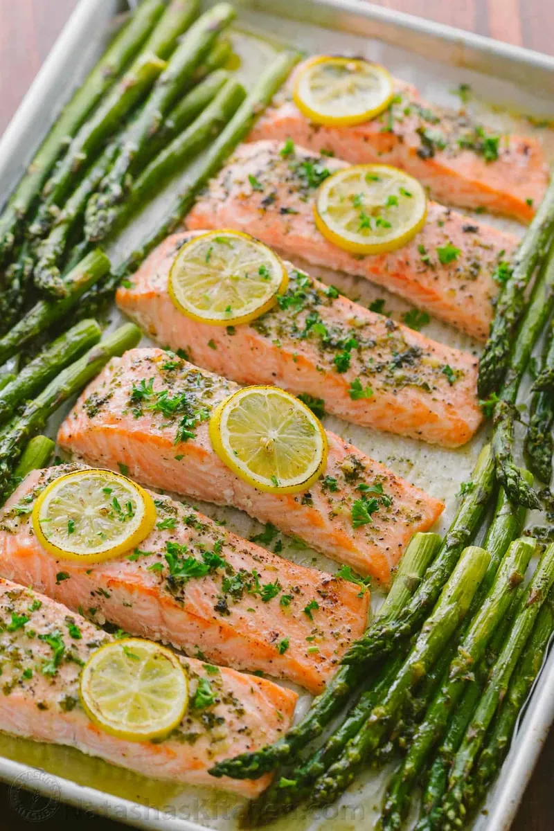 Sheet Pan Salmon Asparagus