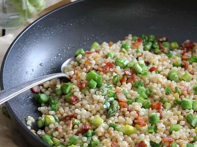 Bacon Asparagus Couscous