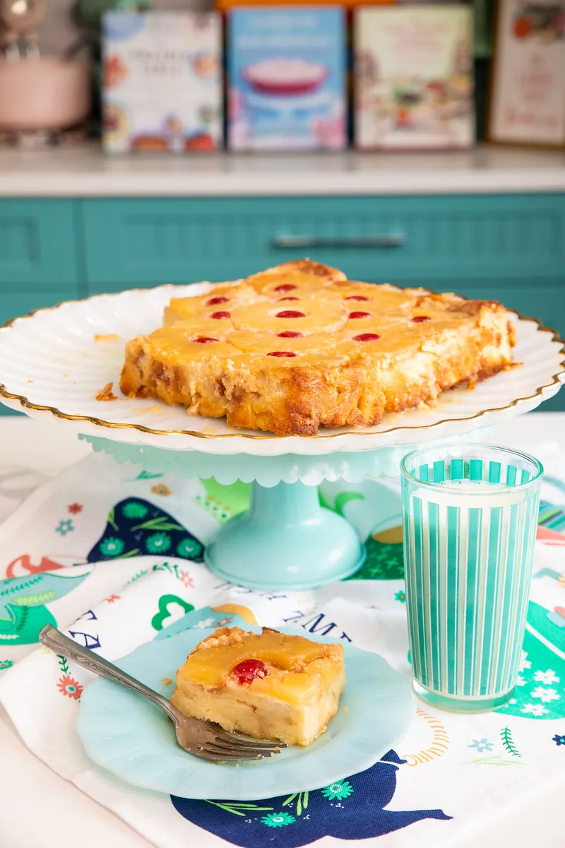 Pineapple Upside-Down Bread Pudding