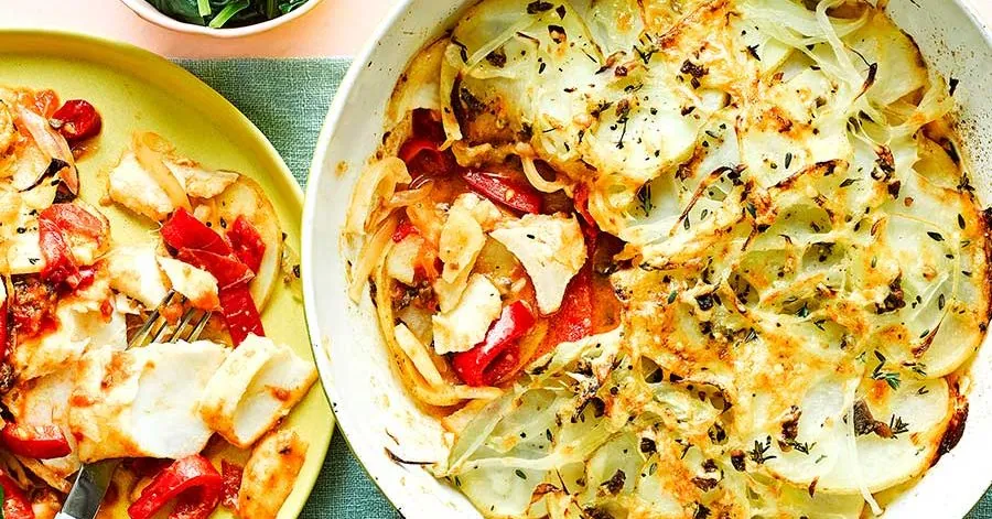 Cod Anchovy Bake