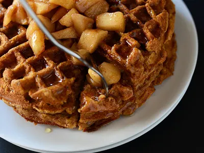 Apple Cinnamon Waffles