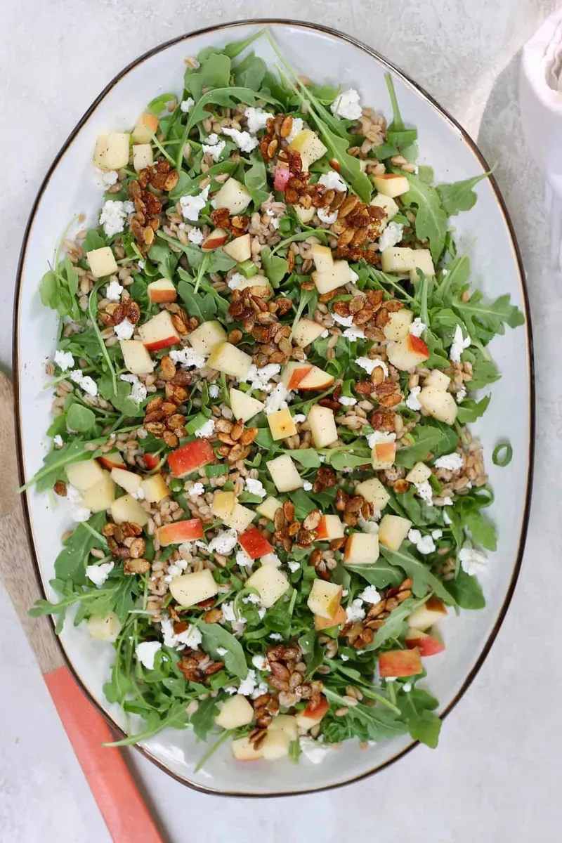 Farro Apple Arugula Salad