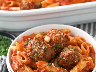 Baked Penne Casserole with pasta sauce