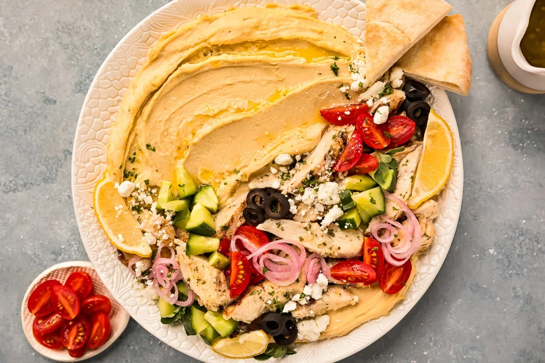 Chicken Hummus Bowls
