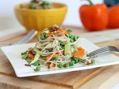Soba Noodle Carbonara
