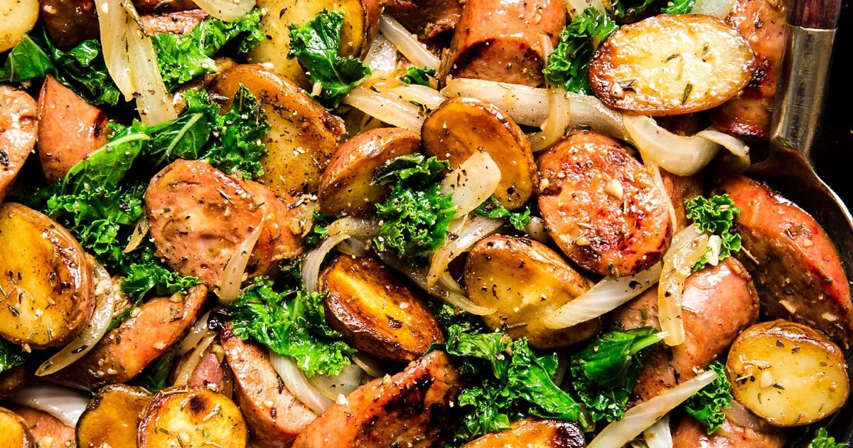 Sausage Kale Potato Skillet