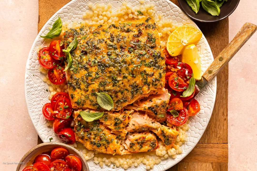 Basil Salmon in Foil