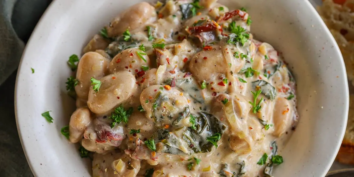 Sun-Dried Tomato Butter Bean Stew