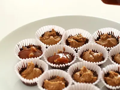 Bourbon Caramel Almond Cups