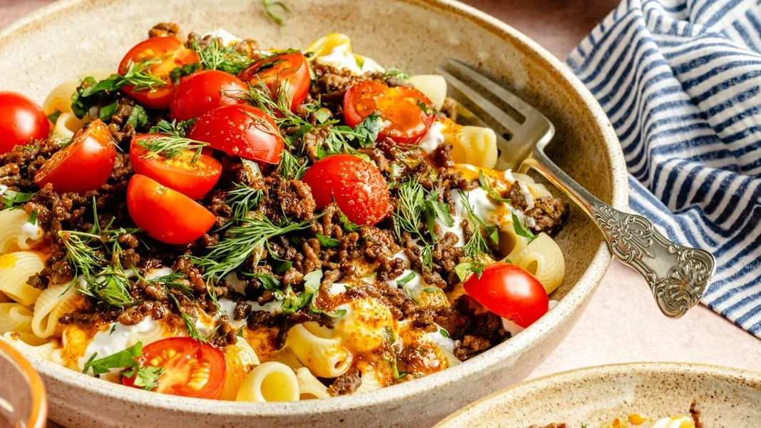 Turkish Ground Beef Pasta