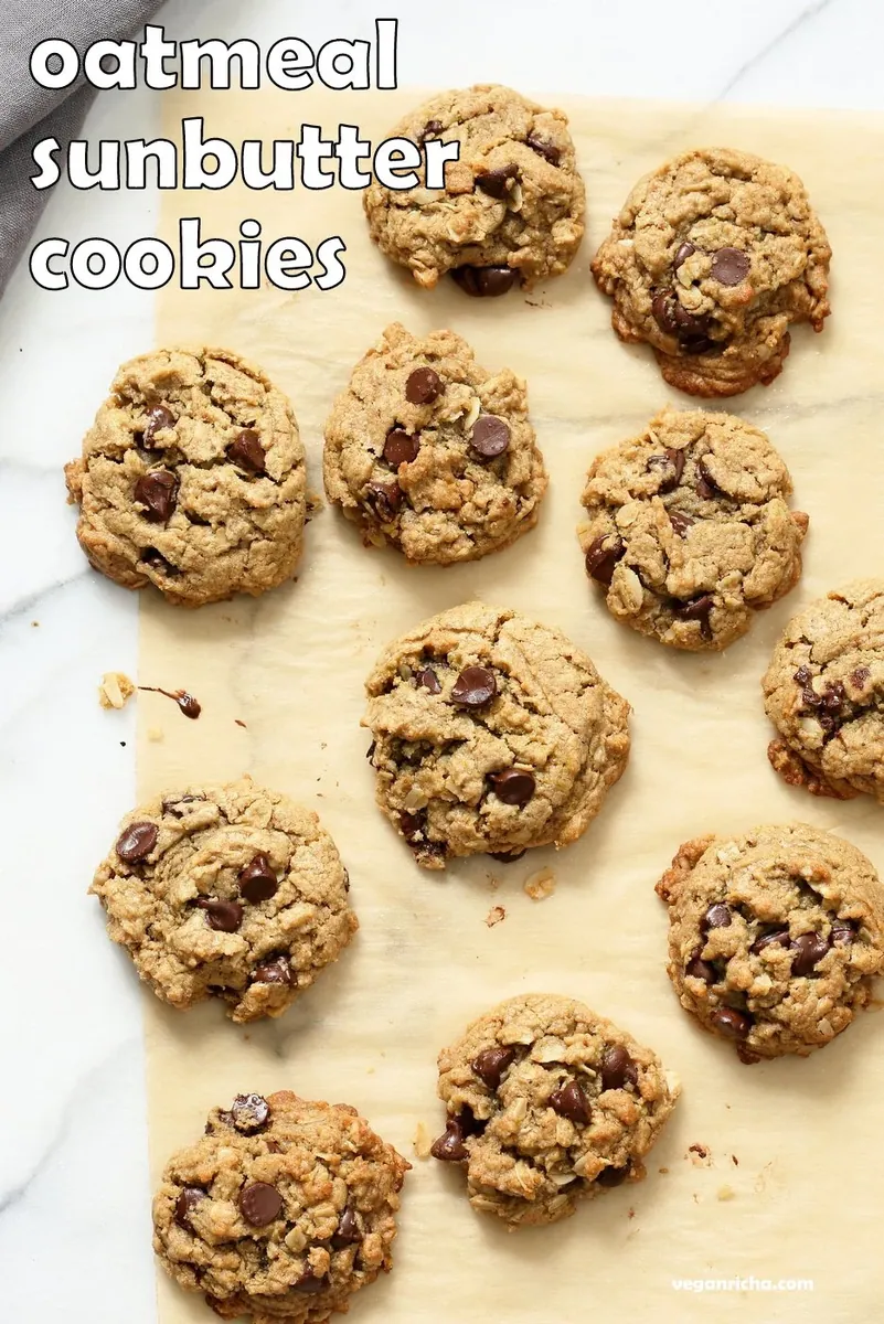 Oatmeal Sunbutter Cookies