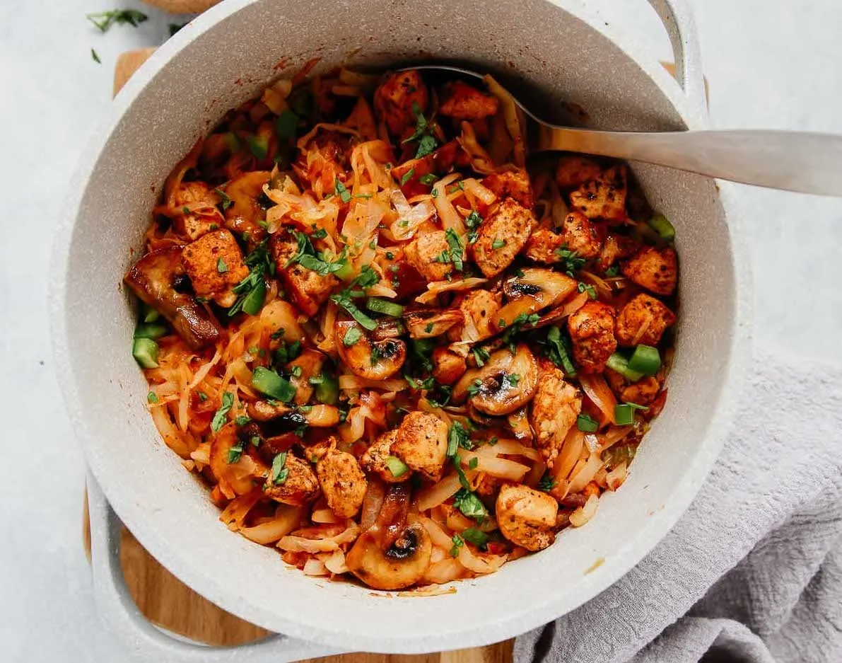 Chicken and Cabbage Skillet
