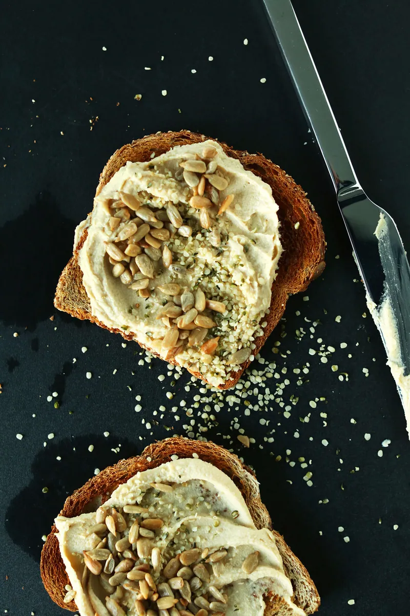 Seedy Hummus Toast