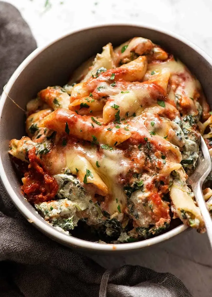 Spinach and Ricotta Pasta Bake