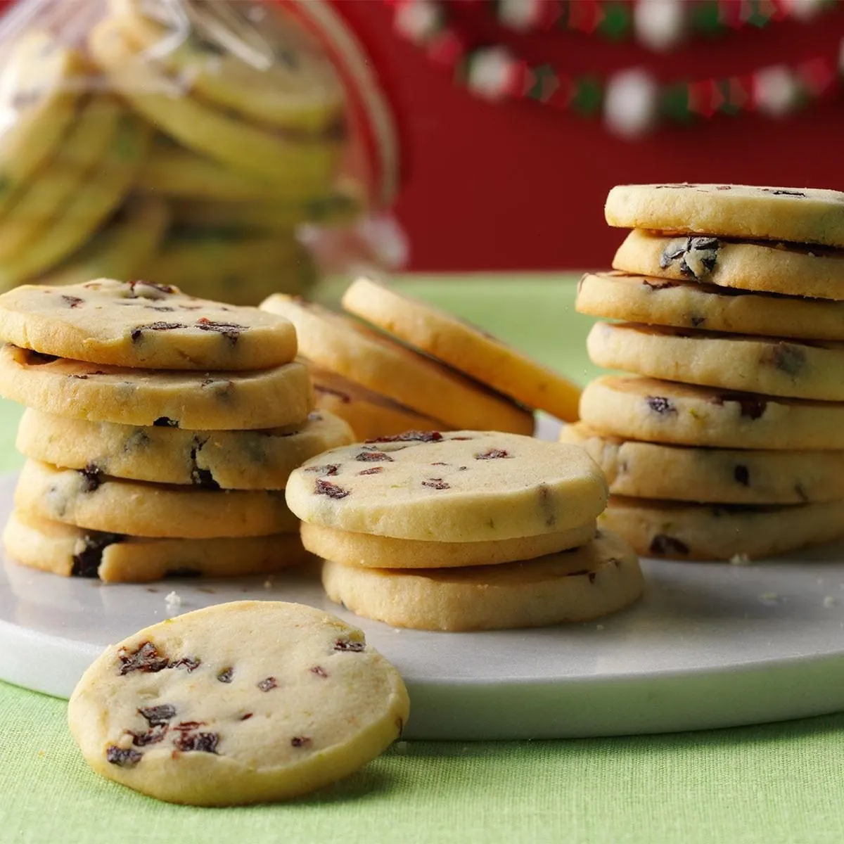 Lime Cherry Shortbread