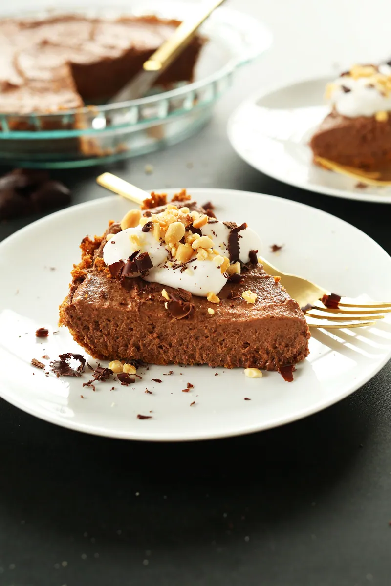 Chocolate Peanut Butter Mousse Pie