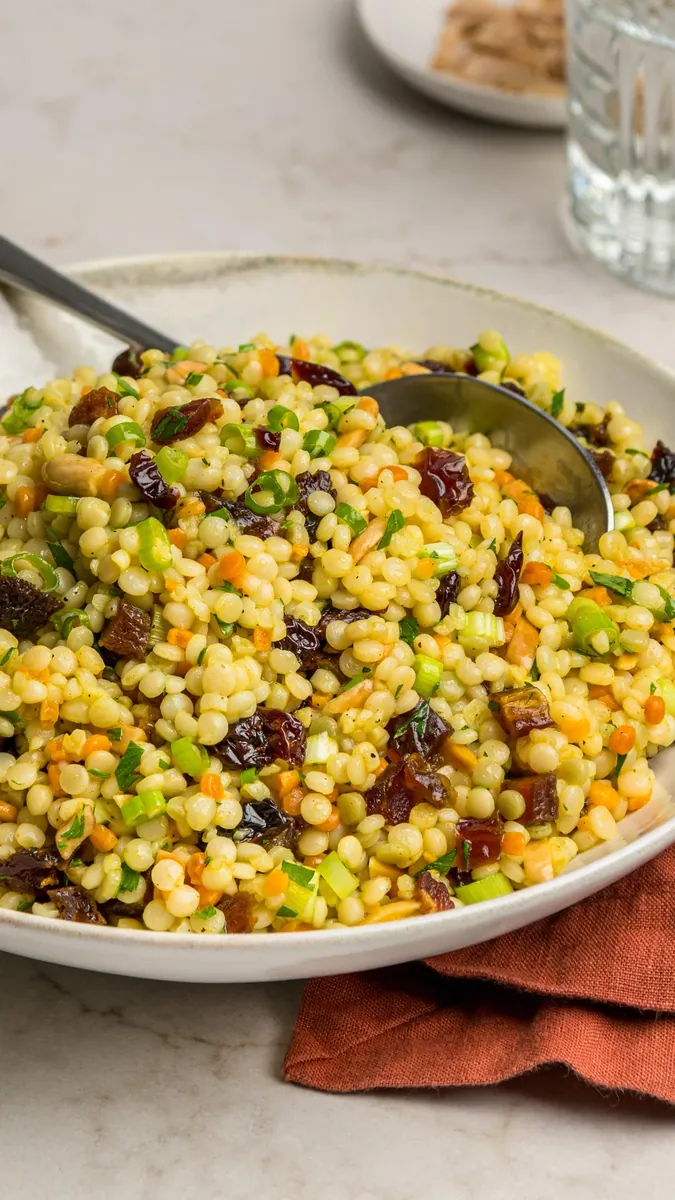 Israeli Couscous Dried Fruit Salad