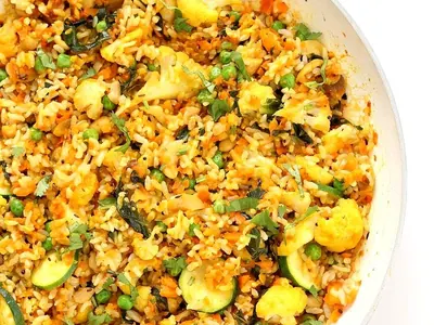 Carrot Vegetable Fried Rice
