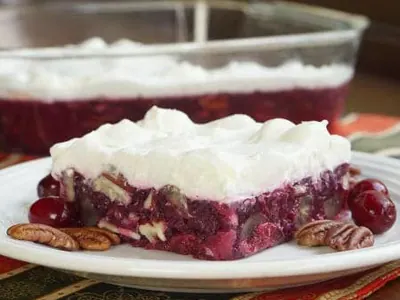 Pecan Cranberry Jello Salad