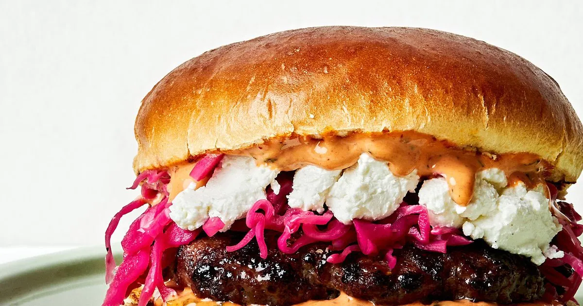 Lamb Burgers with Harissa Mayo