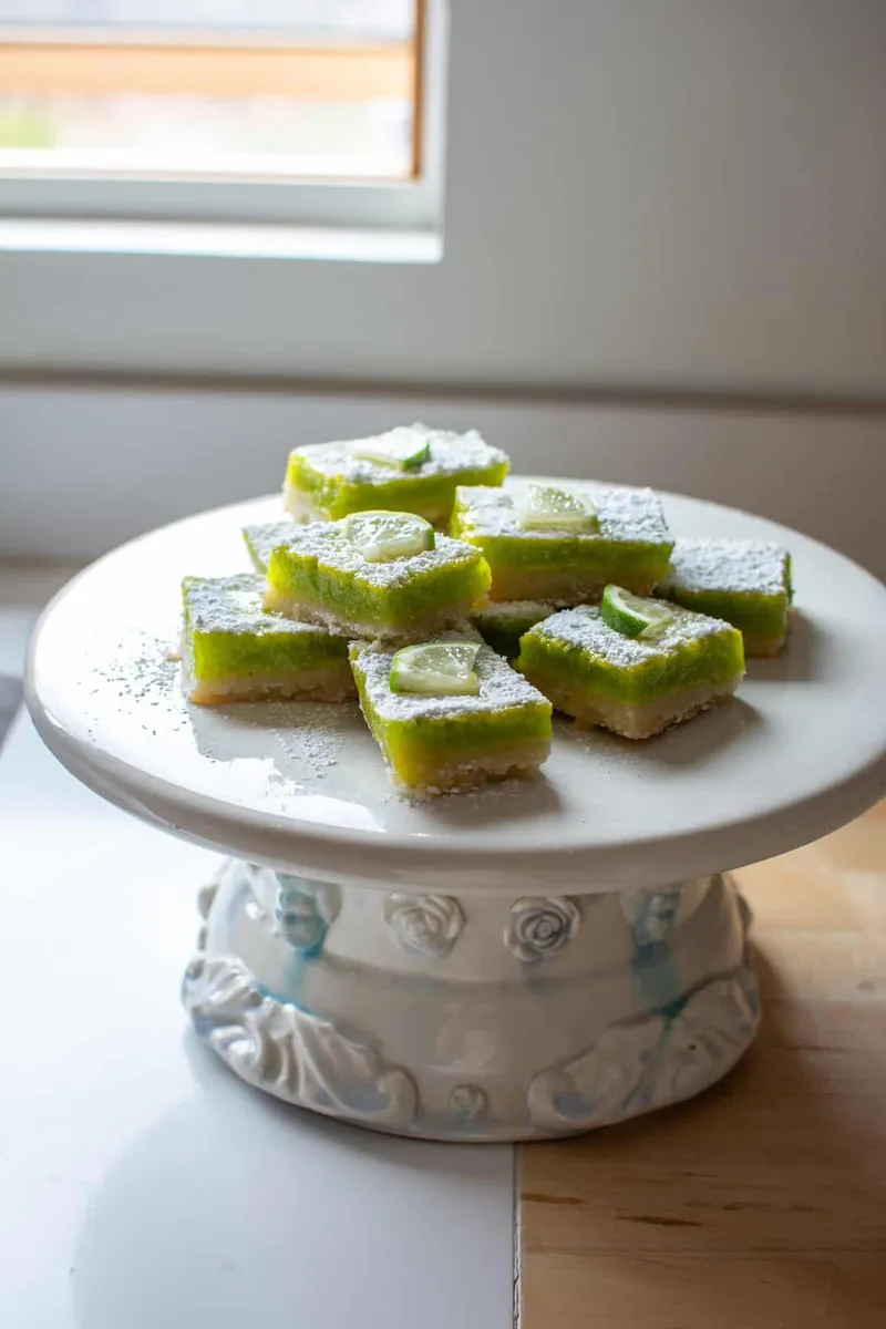 Lime Shortbread Bars