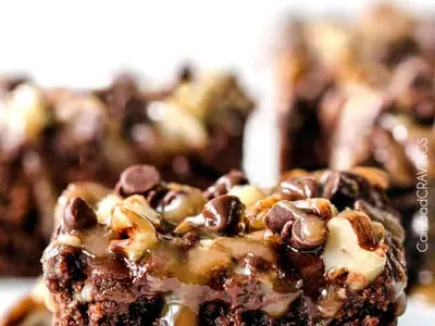 Caramel Turtle Brownies