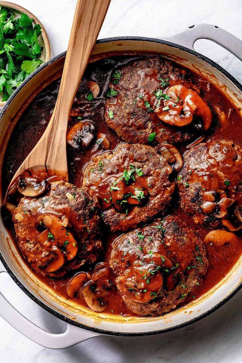 Salisbury Steak with ground beef
