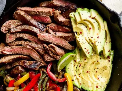 Chili Lime Steak Fajitas