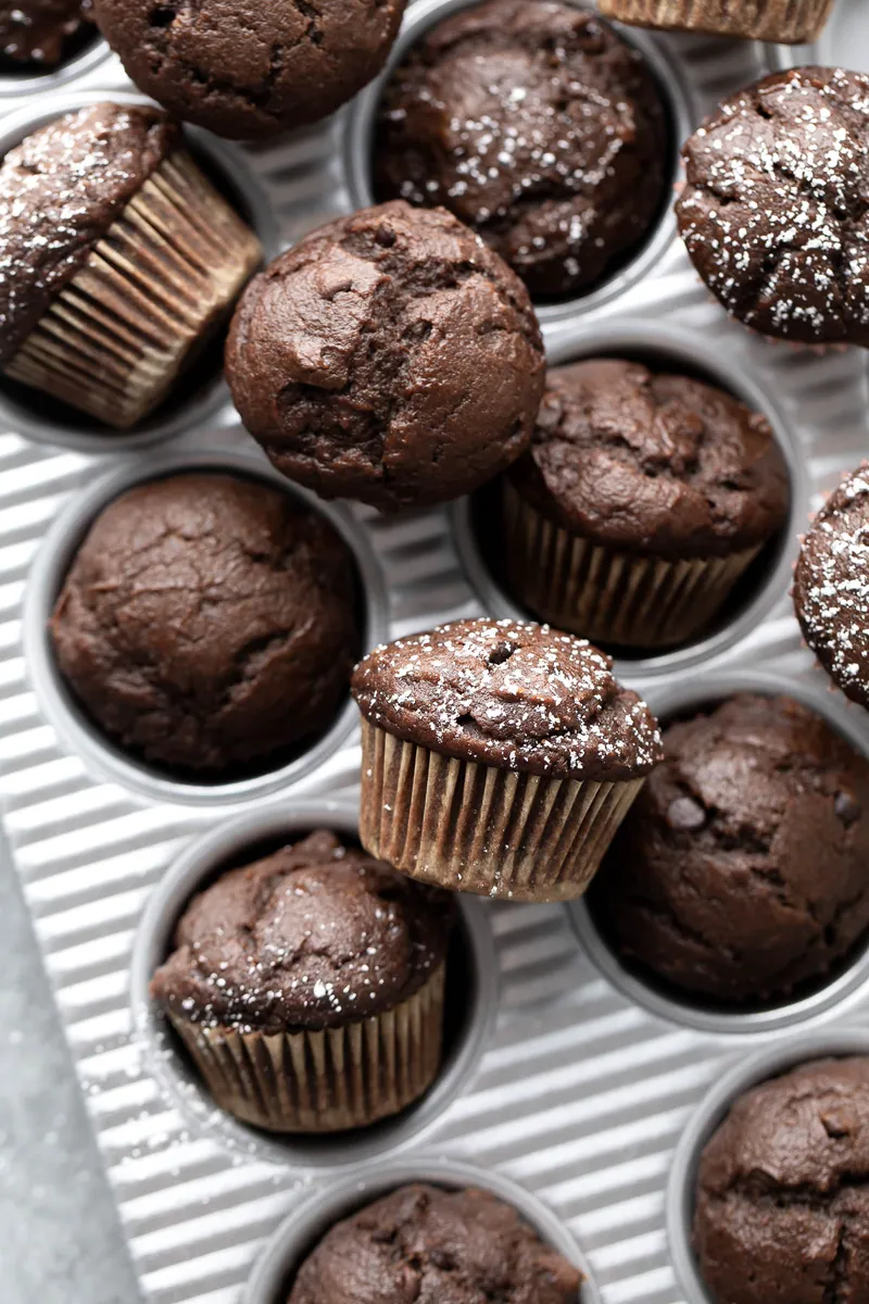 Mini Pumpkin Chocolate Muffins
