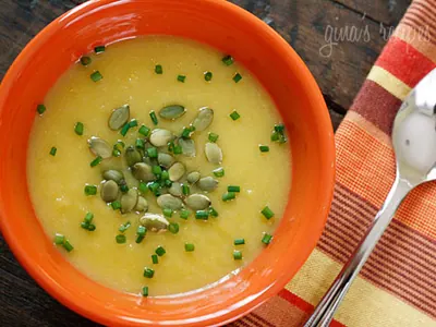 Acorn Squash Leek Soup