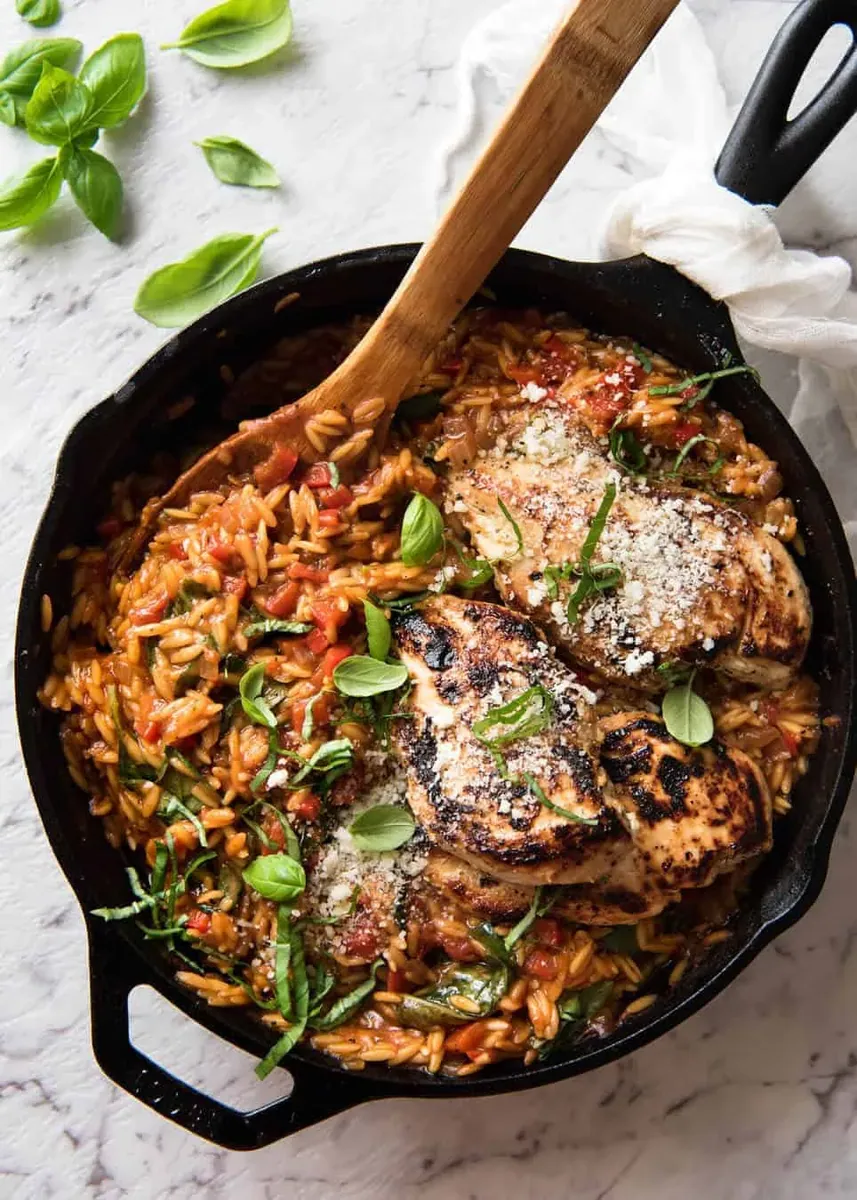 One Pot Chicken Orzo
