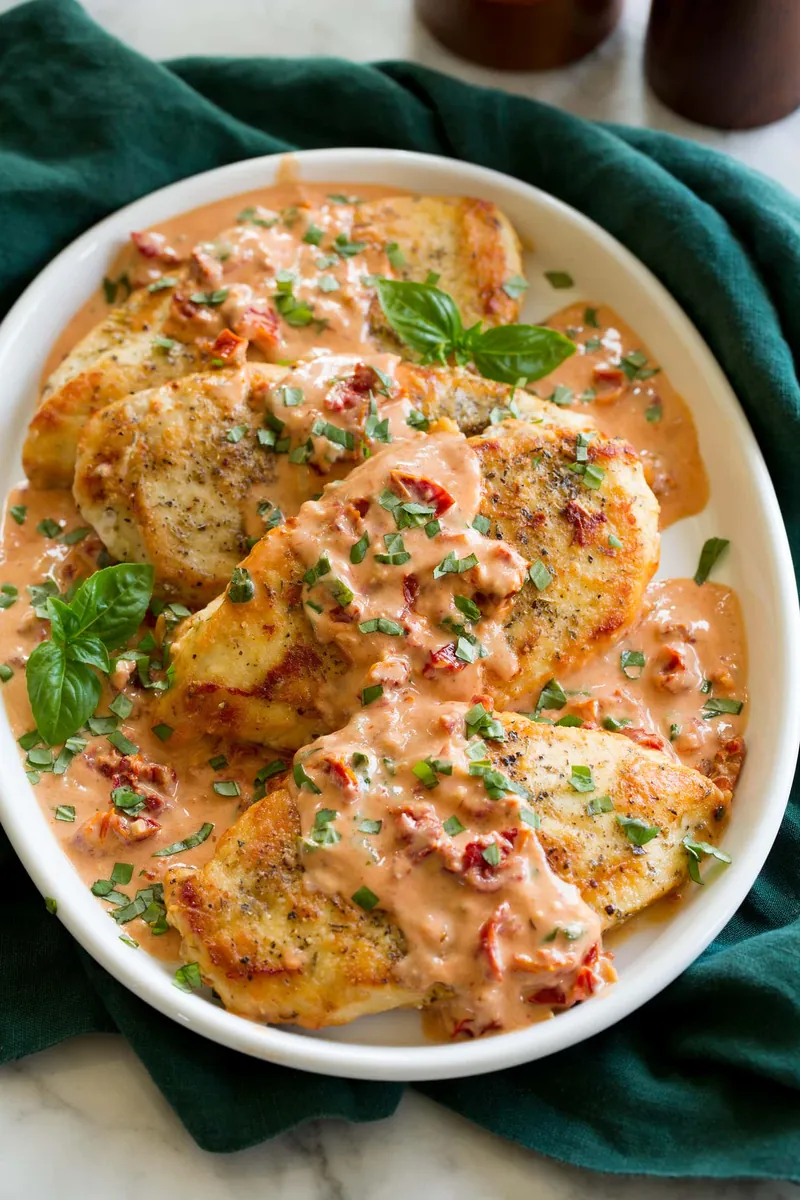 Sun-Dried Tomato Parmesan Chicken